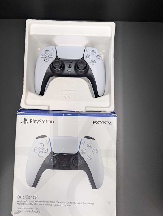 Controller PS5 Sony DualSense cu joystick-uri TMR K-Silver Pro.