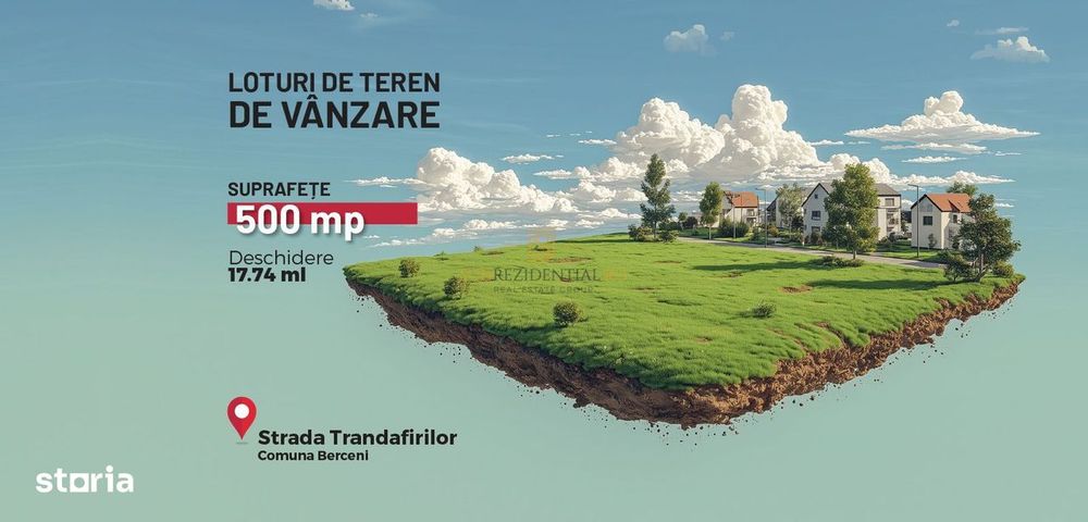 Teren intravilan, 500 mp, Str. Trandafirilor - Comuna Berceni