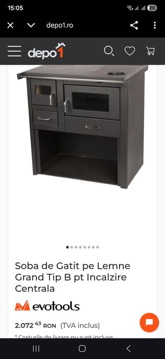 soba de gatit cu plita si cuptor