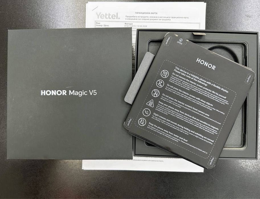 Honor Magic V5 нов 36м. гаранция 512GB 16GB RAM