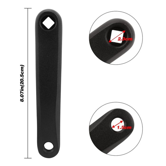 Braț Pedalier Stânga 170mm pentru MTB și Bicicletă Șosea