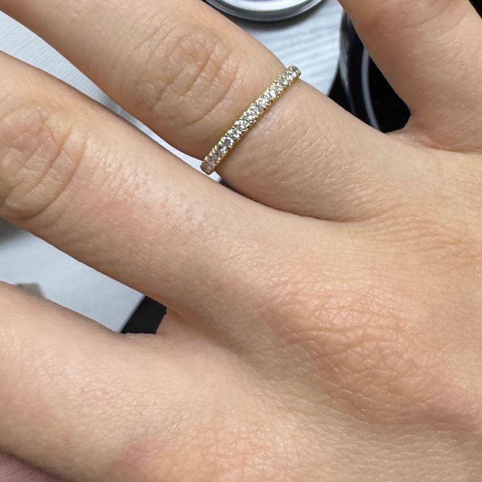 Inel din aur galben de 18K cu Diamante naturale