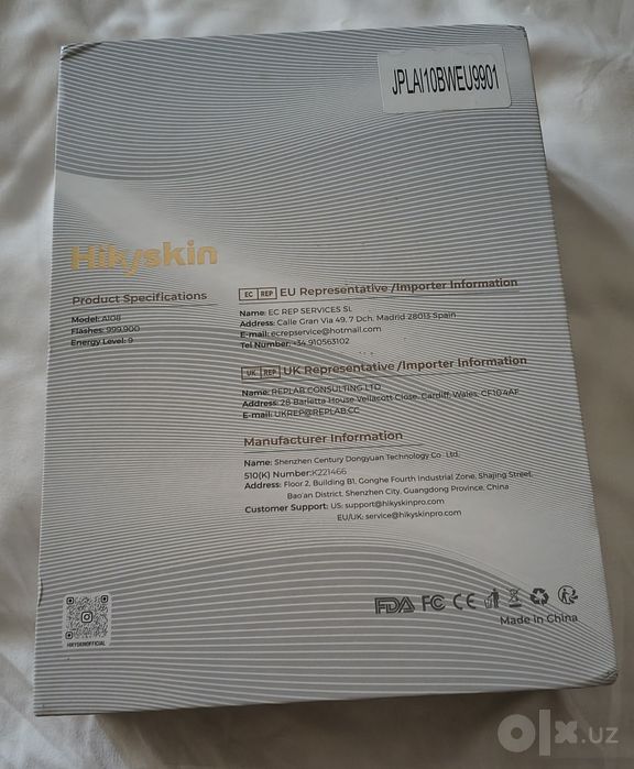 IPL Hikyskin epilator ( lazer usulida soch olish) 1marta ishlatilgan