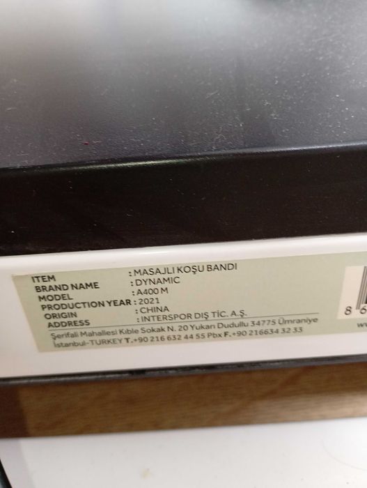 Banda de alergat  dynamic A400 ,aparat masaj