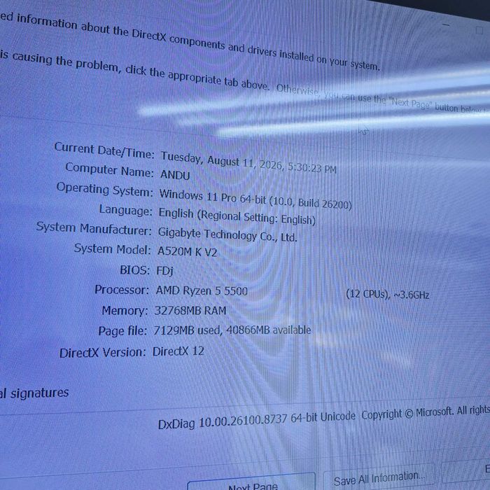 Desktop Pc Gaming Ryzen 5-5500 32gb ram NVIDIA GeForce RTX 3060 12GB, 512SSD