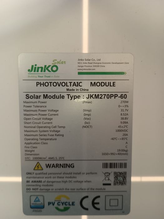 Солнечные панели 270W