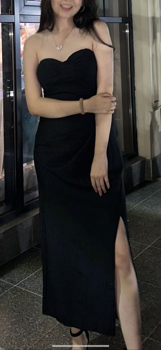 Черное платье вечерний