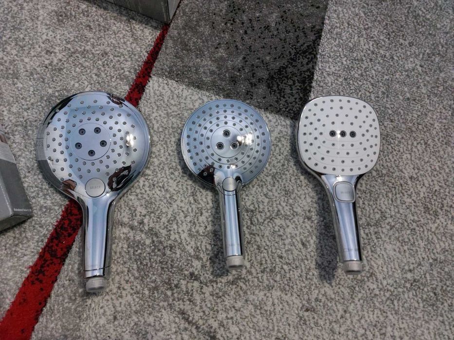 Para de dus Hansgrohe Raindance Select E120 cu 3 jeturi, white-chrome