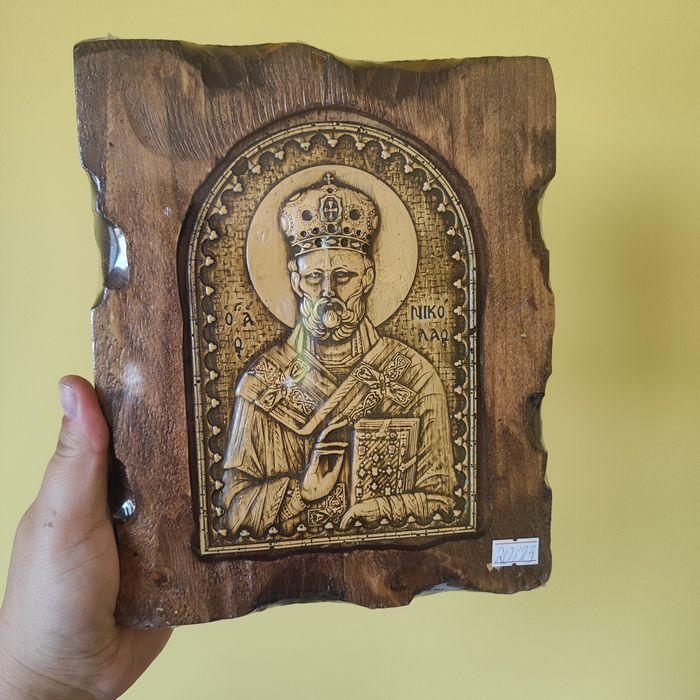 Икона Св. Георги Св. Николай Св. Богородица