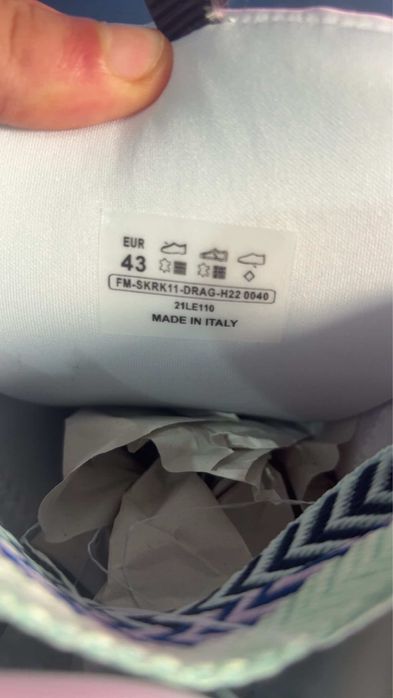 Lanvin Curb Baby Blue Noi 41 42