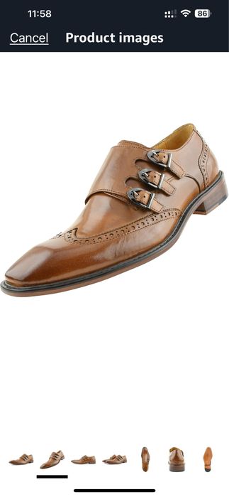 Мужские туфли монки Asher Green