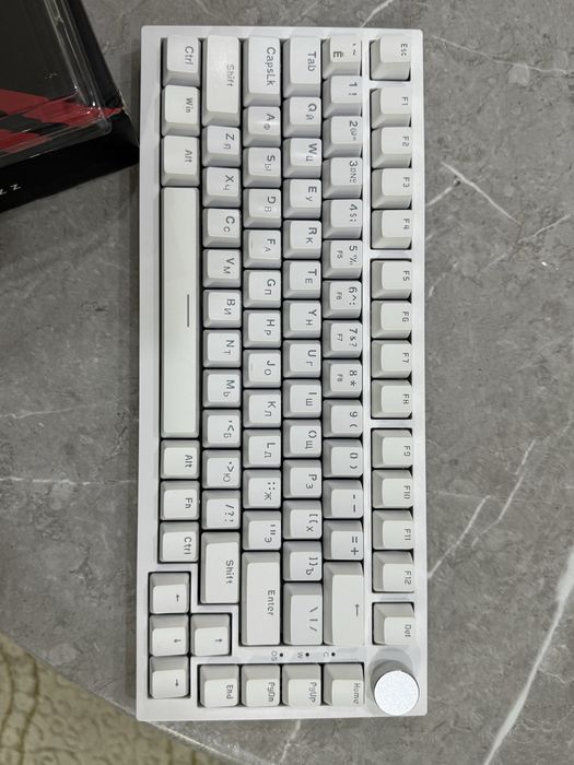 клавиатура ajazz ak820 custom white