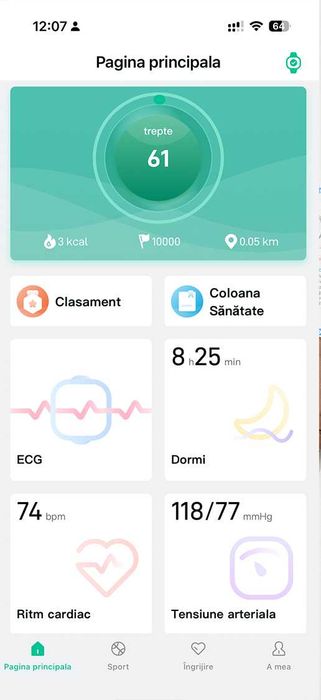 Smartwatch Maxcom FW46 Xenon - 2 curele (silicon + piele) - functii sanatate