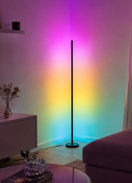 Lampa Rgb(multicolora) de  podea Philips, cu telecomanda
