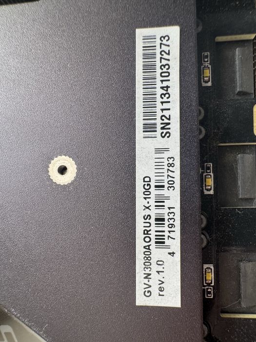 Видеокарта Gigabyte GeForce RTX 3080 AORUS Xtreme 10G