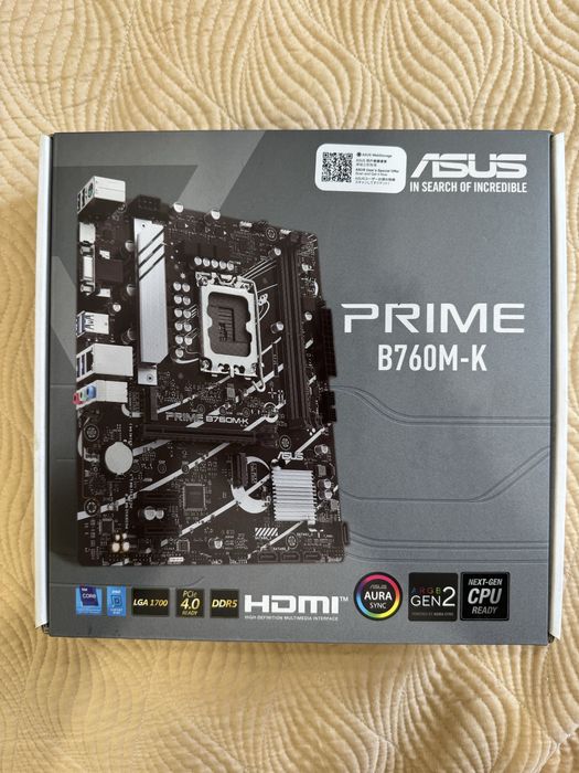 Продам процессор i5 12400f + материнскую плату