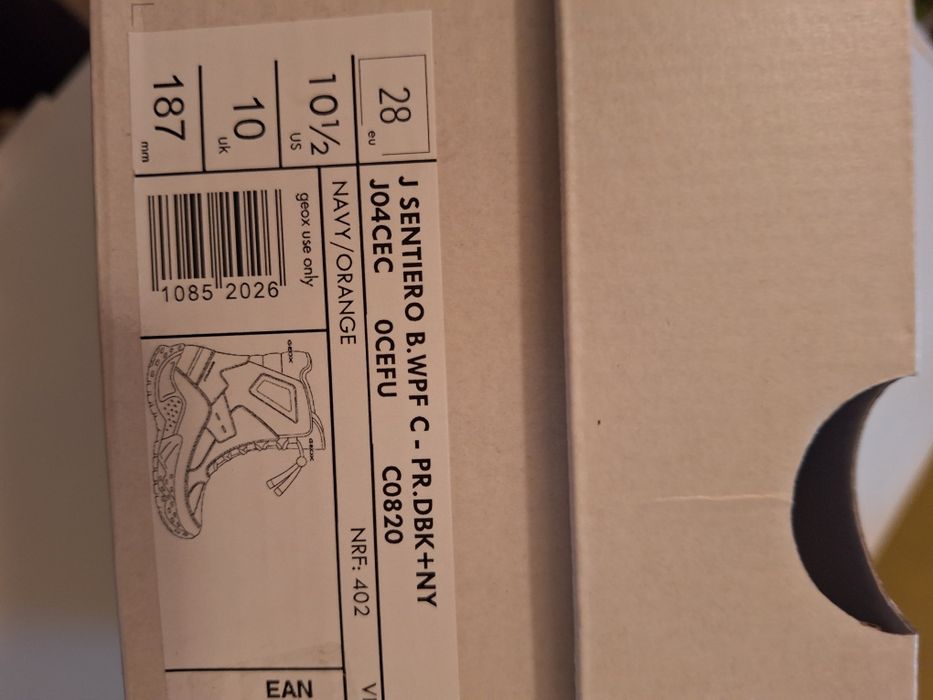 Ghete Geox impermeabile 28 Sentiero navy/orange