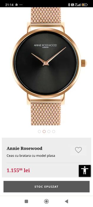 Vând ceas Annie Rosewood London