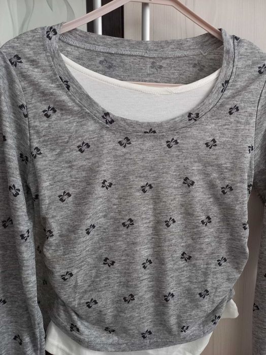 Топ/лонгслив y2k, в корейском стиле