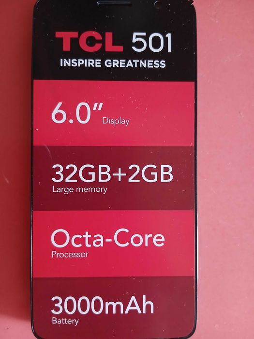 Vând telefon mobil TCL 501, absolut nou, cu țipla pe display