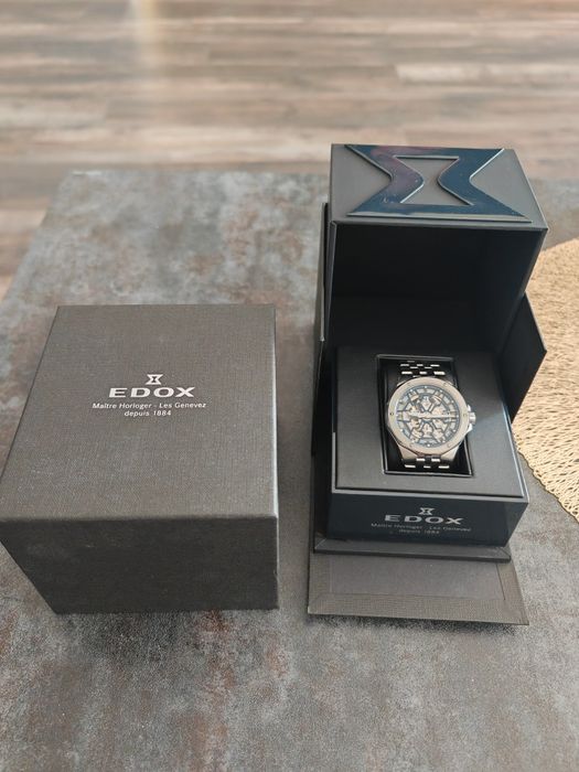 Edox Delfin Mecano 85303 3M BUIGB Скелетон като НОВ