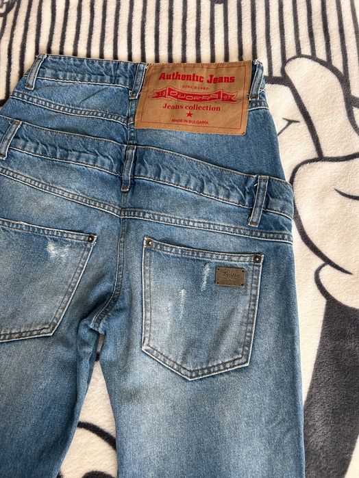 Djofra-дънкова риза с пера