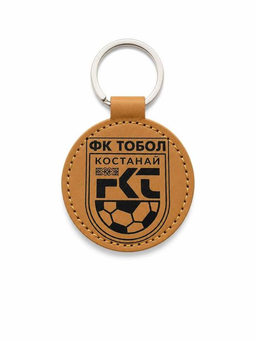 Уникальный Кожаный брелок ФК с Лазерной Гравировкой для ключей.