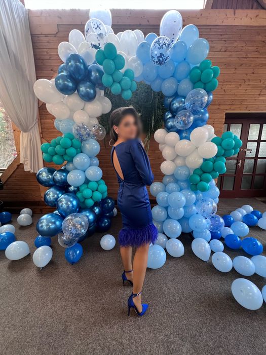 Rochie cu pene marime xs-s