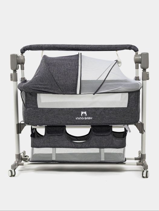 Детская Люлька кроватка 4в1 с музикой и автоматическим приводом