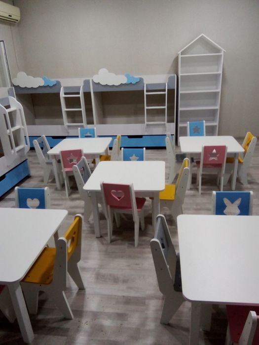 Кроват 4 этажли лестницали