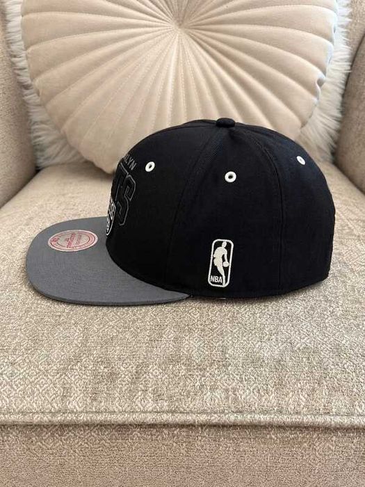Șapcă Mitchell & Ness Brooklyn Nets NBA, 100% lână, snapback reglabilă