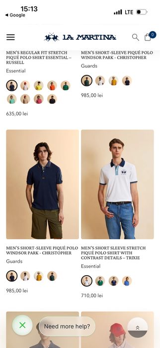 Tricouri barbati originale  La Martina/Polo