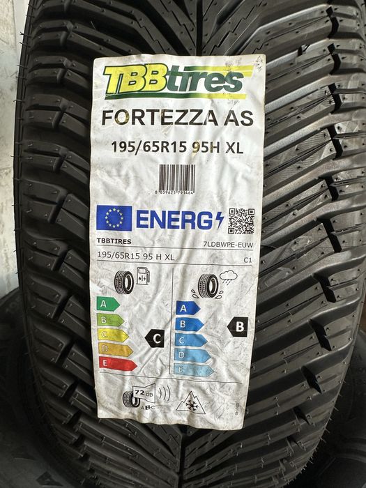 Нови всесезонни гуми TBB TIRES FORTEZZA AS 195/65R15 95H XL 1956515