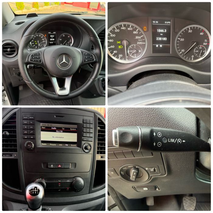 MERCEDES VITO LUNG 163 cai EURO 6 Clima Pilot Full Senzori Navigatie Color km reali Volan Piele+comenzi fara rugina recent adusa din Germania ZOLL