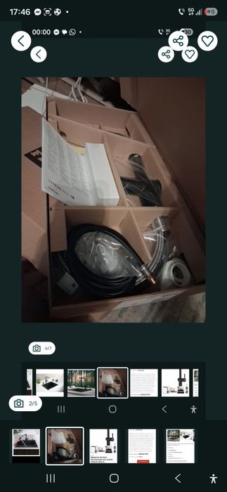Robinet franke cu dus extractabil