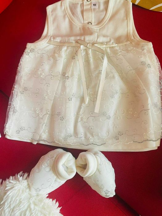 Комплект за кръщене момиче 62 см.