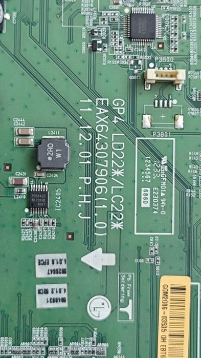 Main pcb плата телевизора LG 42LM660S