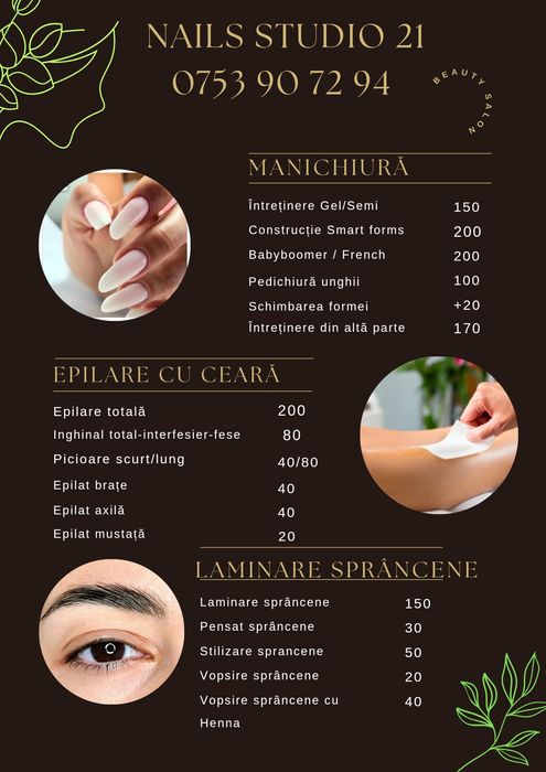 Unghii cu gel și ojă-semi