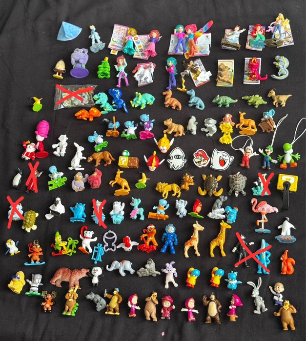 Лот разных киндер фигурок