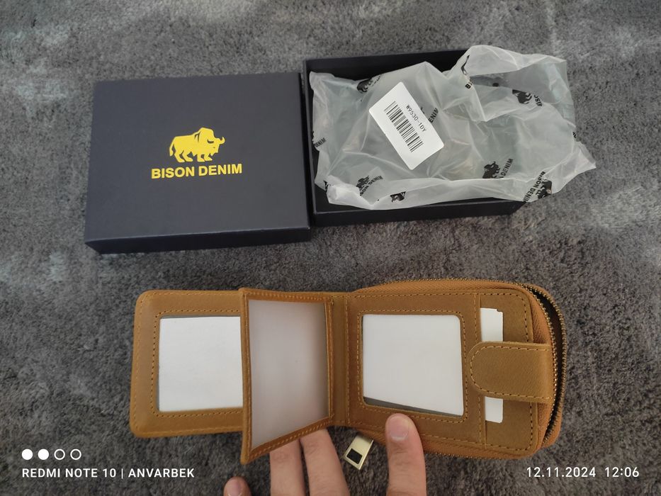 Мужской кошелёк с отделением для карт Bison Denim America