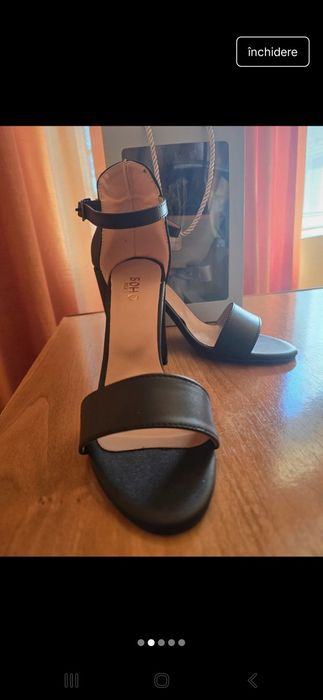 Sandale cu toc dama