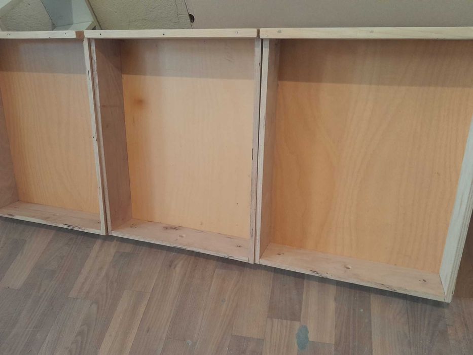 Чекмеджета без чела, от шперплат, дъна - ламиниран фазер, 4 броя