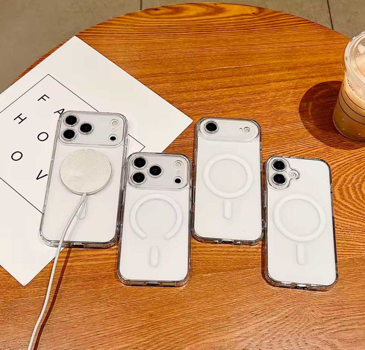 Husa transparenta MagSafe pt iPhone Air / 17 / 17 Pro / 17 Pro Max