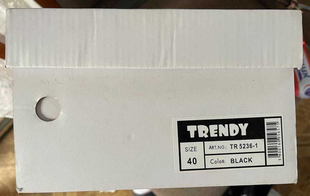 Дамски Черни Маратонки Trendy New Wave, подходящи за дъжд, 40 номер