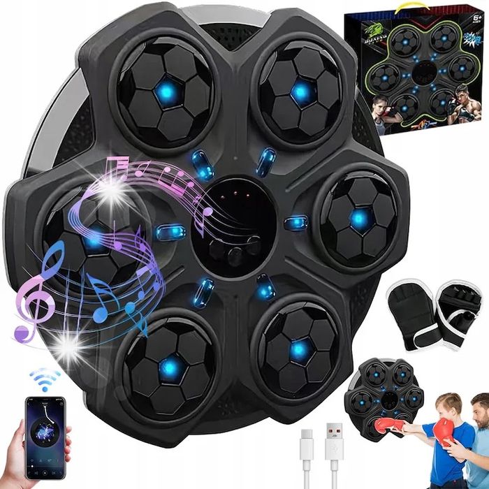 Боксова тренировъчна маса, 3 скорости, с Bluetooth музика