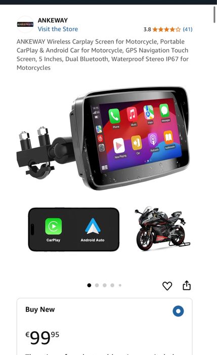 Navigatie wireless motocicleta, 5 inch, sigilate, transport ZERO