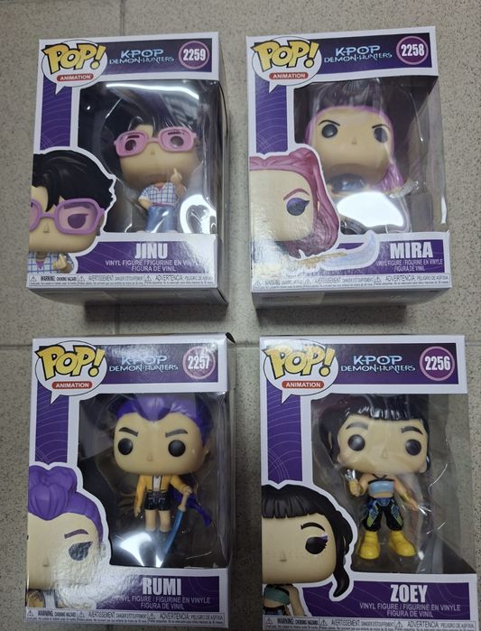 Funko Pop фигурки K-Pop Demon Hunters Rumi/Mira/Zoey/Jinu, Фънко Поп фигурка Руми/Мира/Зоуи/Джину