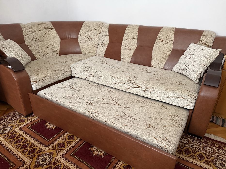 Colțar extensibil cu posibilitate de schimbare a curburii 260*160 cm