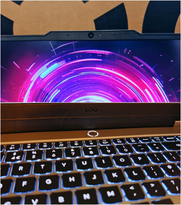 NVIDIA RTX 5060 8GB/AMD Ryzen 7 250/16GB RAM/512GB SSDNVME/15.6 FullHD IPS 144hz/Lenovo LOQ Gaming геймърски лаптоп пълен комплект гаранция до 09.2026