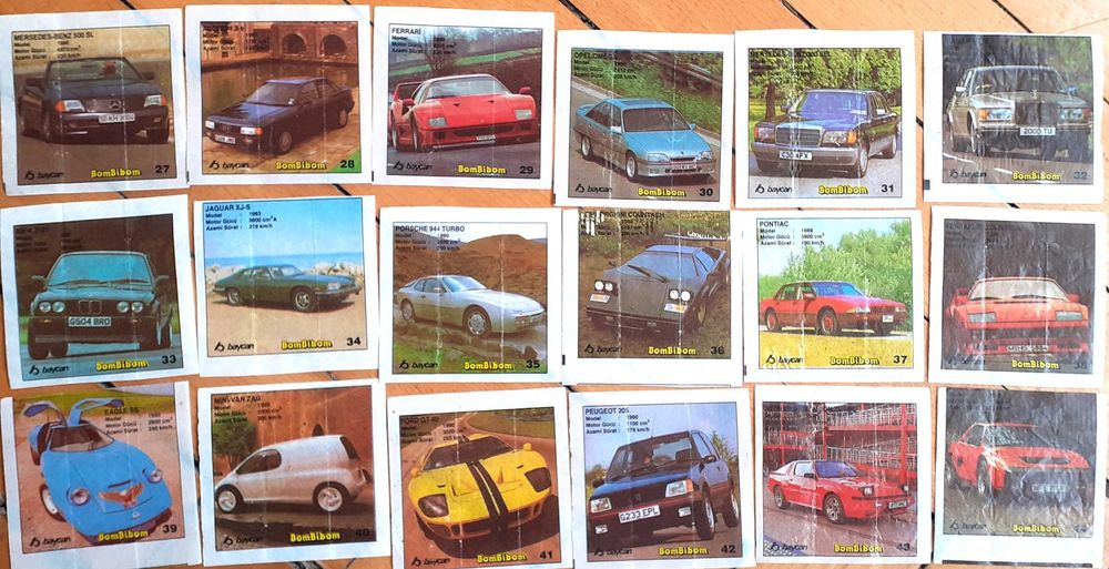 Картинки от дъвки Turbo, BomBibon, Lazer/ Ulker/, Ninja